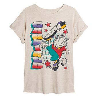 Juniors' Garfield Soccer Oversized Tee