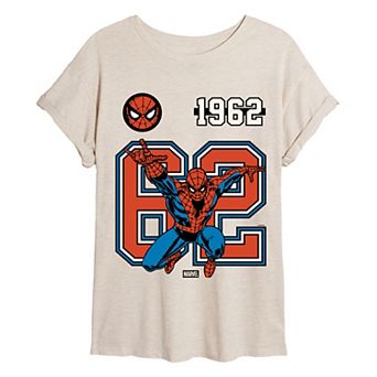 Juniors' Marvel Spider-Man Oversized Tee