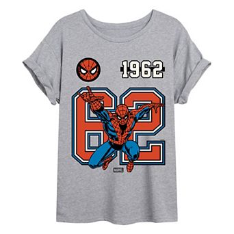 Juniors' Marvel Spider-Man Oversized Tee