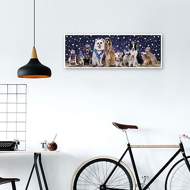 Patriotic Pups Framed Wall Art