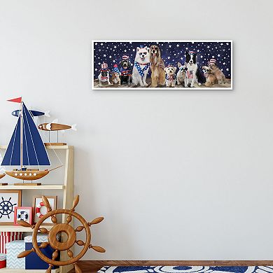 Patriotic Pups Framed Wall Art