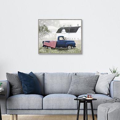 Country Patriotic Pride Framed Wall Art