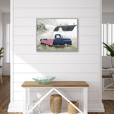 Country Patriotic Pride Framed Wall Art
