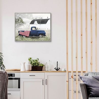 Country Patriotic Pride Framed Wall Art