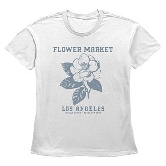 Women's Flower Market LA Short Sleeve Basic Fit Tee