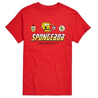 Big & Tall SpongeBob SquarePants Soccer Jersey Graphic Tee