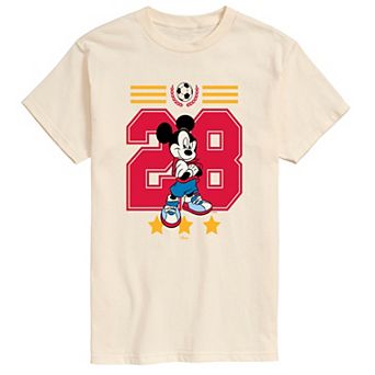 Big & Tall Disney's Mickey Mouse Soccer Jersey Graphic Tee