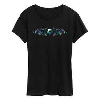 Women's Soccer Green Flames Graphic Tee