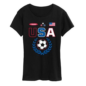 Women's USA Soccer Jersey Graphic Tee