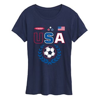 Women's USA Soccer Jersey Graphic Tee