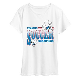 Women's Peanuts Soccer Champions Graphic Tee