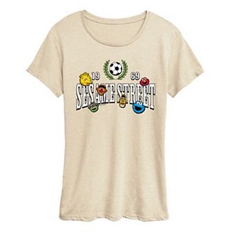 Women's Sesame Street Soccer Jersey Graphic Tee
