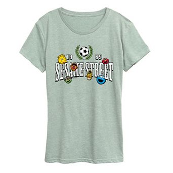 Women's Sesame Street Soccer Jersey Graphic Tee