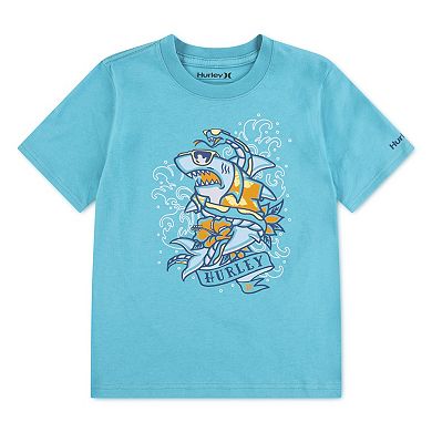 Boys 4-7 Hurley Shark Traditional Tattoo Short Sleeve Graphic Tee