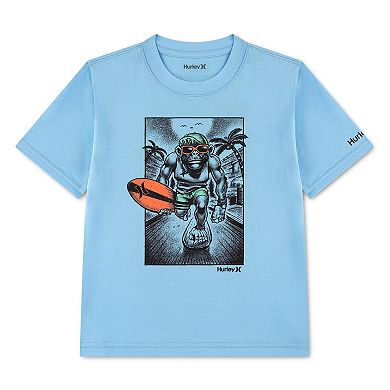Boys 4-7 Hurley Beach Monkey Short Sleeve Graphic Tee