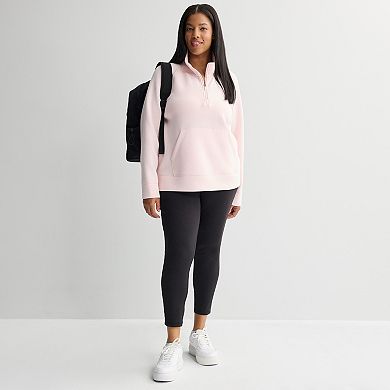 Plus Size Tek Gear® Ultracomfort Tunic Half Zip Pullover Sweatshirt
