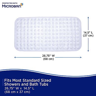 Kenney Microban Protected Antimicrobial Bubble Bath Mat
