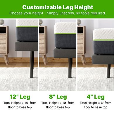 GhostBed Power Adjustable Base with Massage & Zero-G Positions