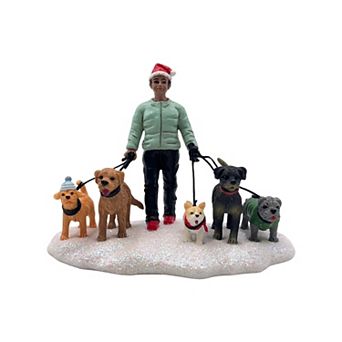 St. Nicholas Square® Holiday Dog Walker Figurine Table Decor