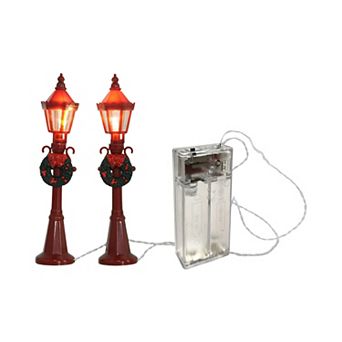 St. Nicholas Square® Set of 2 LED Lampposts Table Decor