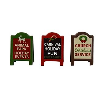 St. Nicholas Square® Christmas Signs Village Accessory