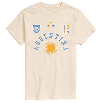 Big & Tall Argentina Soccer Jersey Graphic Tee