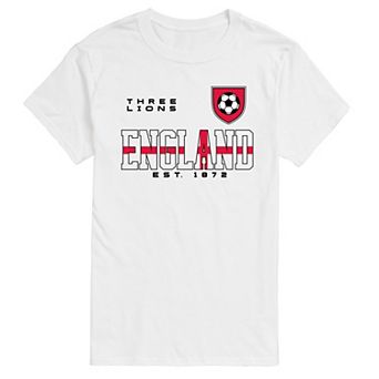 Big & Tall England Soccer Jersey Graphic Tee