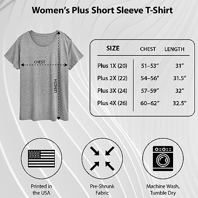Plus Size USA Soccer Jersey Graphic Tee