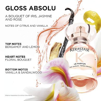 Gloss Absolu Hair Perfume with Citrus, Vanilla & Rose