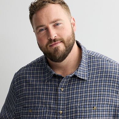 Big & Tall Sonoma Goods For Life® Long Sleeve Flannel Shirt