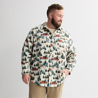Big & Tall Sonoma Goods For Life® Long Sleeve Flannel Shirt