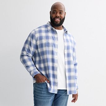 Big & Tall Sonoma Goods For Life® Long Sleeve Flannel Shirt