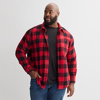 Big & Tall Sonoma Goods For Life® Long Sleeve Flannel Shirt