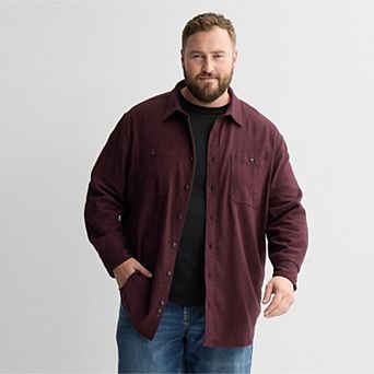 Big & Tall Sonoma Goods For Life® Long Sleeve Flannel Shirt