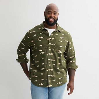Big & Tall Sonoma Goods For Life® Long Sleeve Flannel Shirt