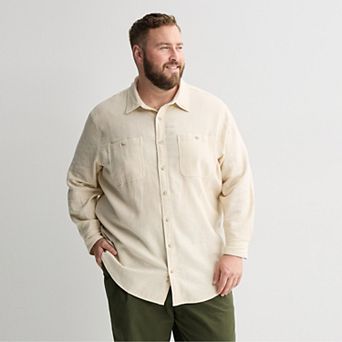 Big & Tall Sonoma Goods For Life® Long Sleeve Flannel Shirt