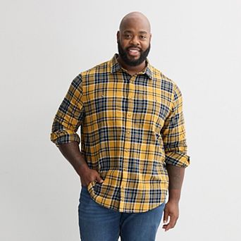 Big & Tall Sonoma Goods For Life® Long Sleeve Flannel Shirt