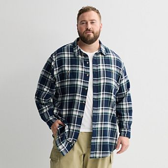 Big & Tall Sonoma Goods For Life® Long Sleeve Flannel Shirt