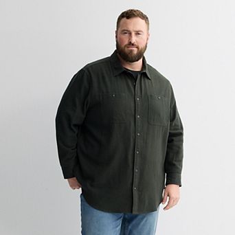 Big & Tall Sonoma Goods For Life® Long Sleeve Flannel Shirt