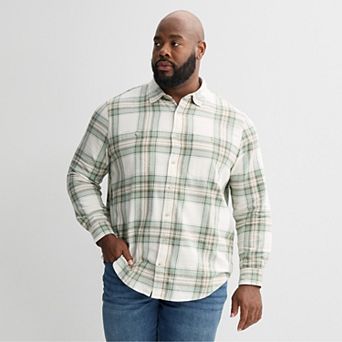 Big & Tall Sonoma Goods For Life® Long Sleeve Flannel Shirt