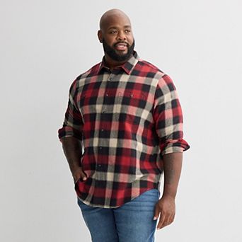 Big & Tall Sonoma Goods For Life® Long Sleeve Flannel Shirt