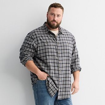 Big & Tall Sonoma Goods For Life® Long Sleeve Flannel Shirt