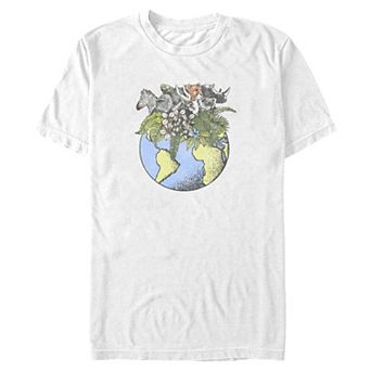Big & Tall World Flora And Fauna Graphic Tee