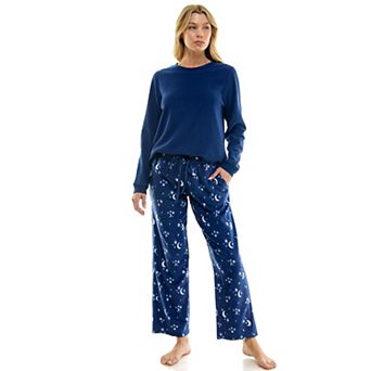 Petite Croft & Barrow® Fleece Pajama Top & Pajama Bottoms Set