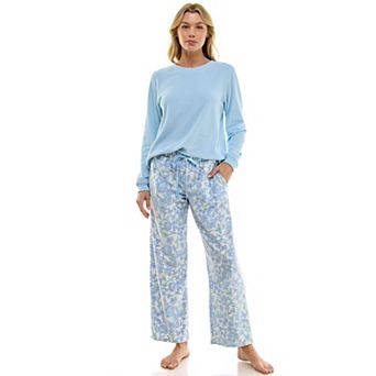 Women's Croft & Barrow® Fleece Pajama Top & Pajama Bottoms Set