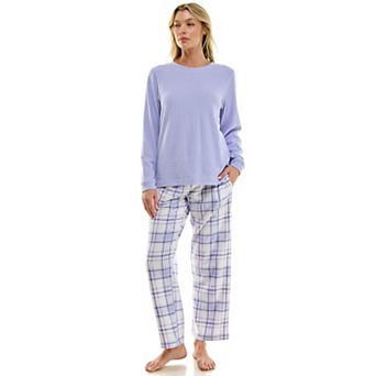 Women's Croft & Barrow® Fleece Pajama Top & Pajama Bottoms Set