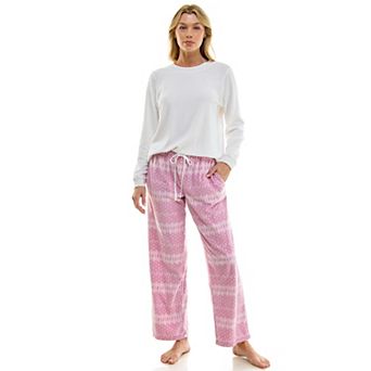 Women's Croft & Barrow® Fleece Pajama Top & Pajama Bottoms Set