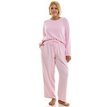 Plus Size Croft & Barrow Microspan Pajama Top and Pajama Bottoms Set