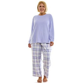 Plus Size Croft & Barrow Microspan Pajama Top and Pajama Bottoms Set