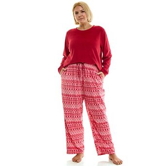 Plus Size Croft & Barrow Microspan Pajama Top and Pajama Bottoms Set